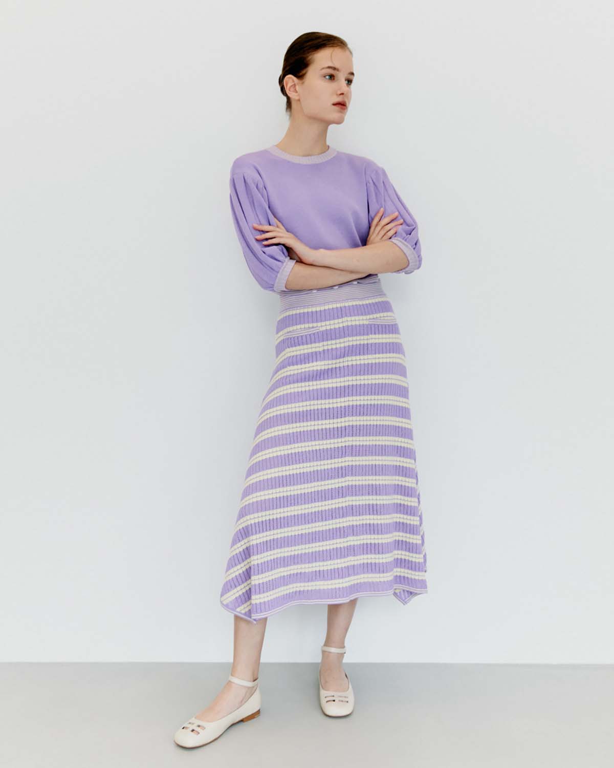 Rosie Knit Skirt - Lavender