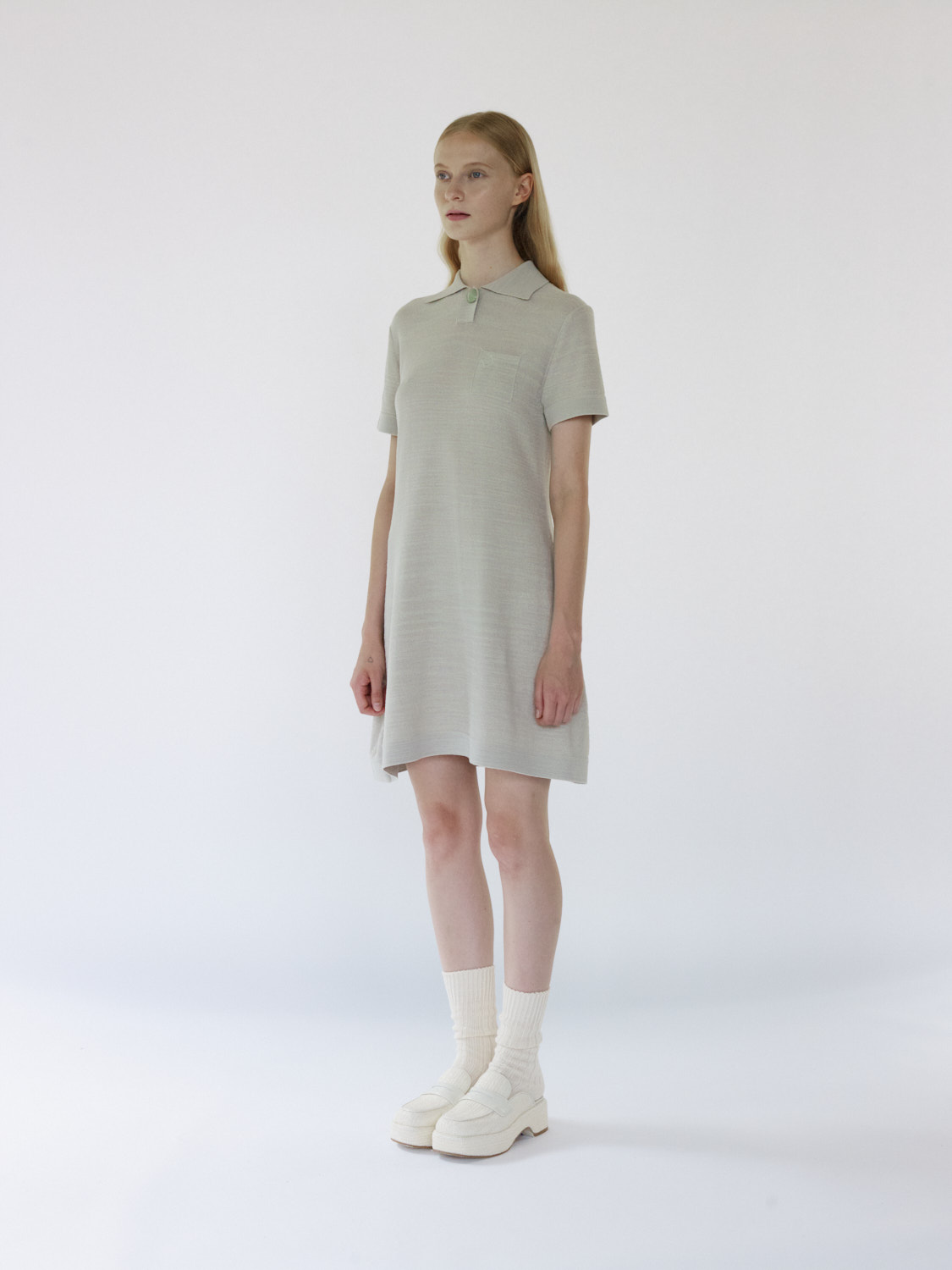 Emily Knit Mini Dress - Jade