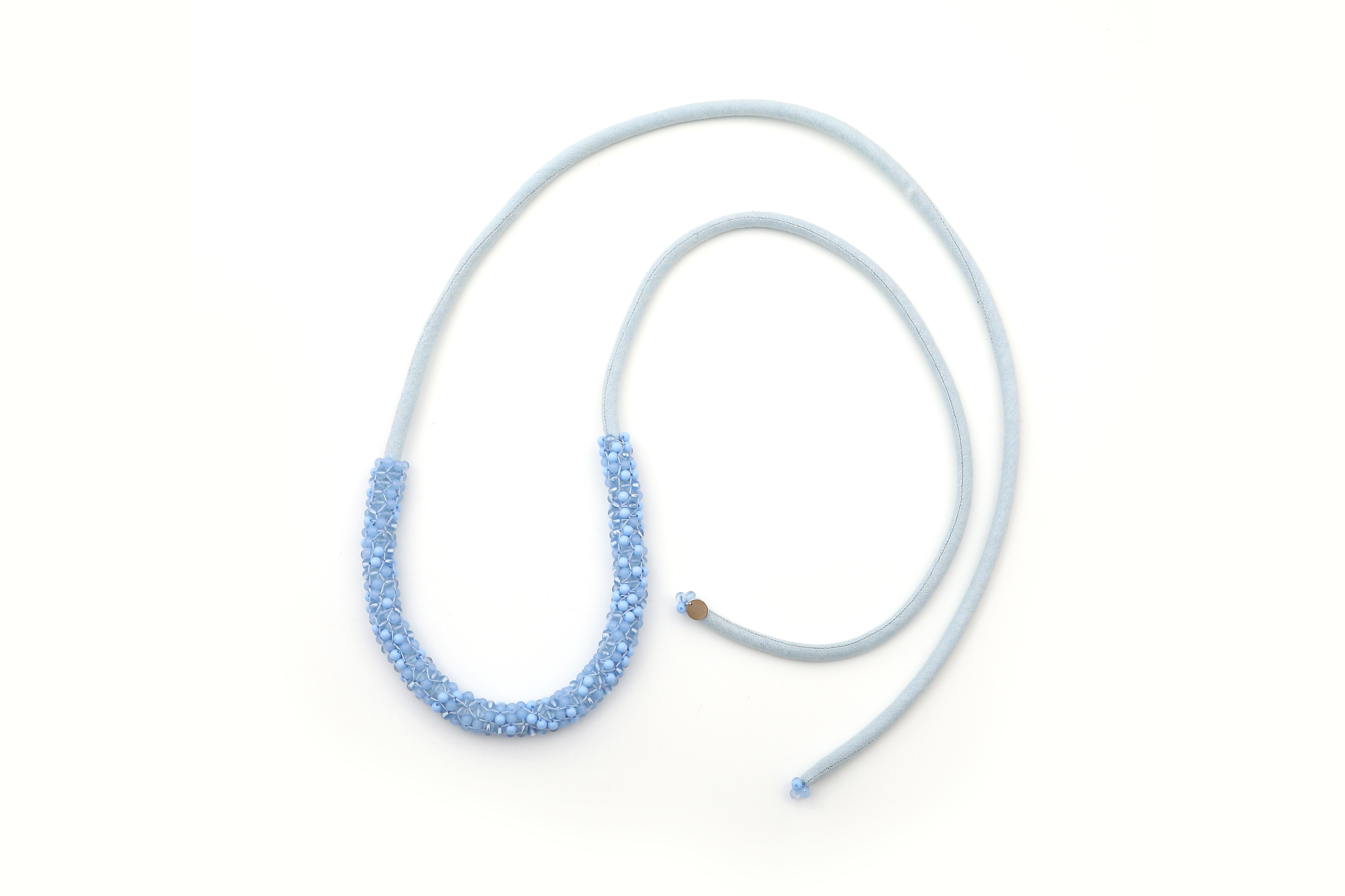 Beads Necklace - Powder Blue